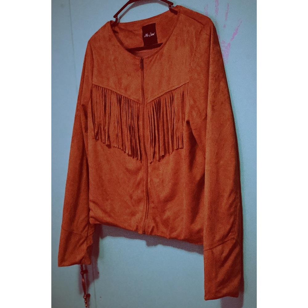 Me Jane Brown Tassel Jacket